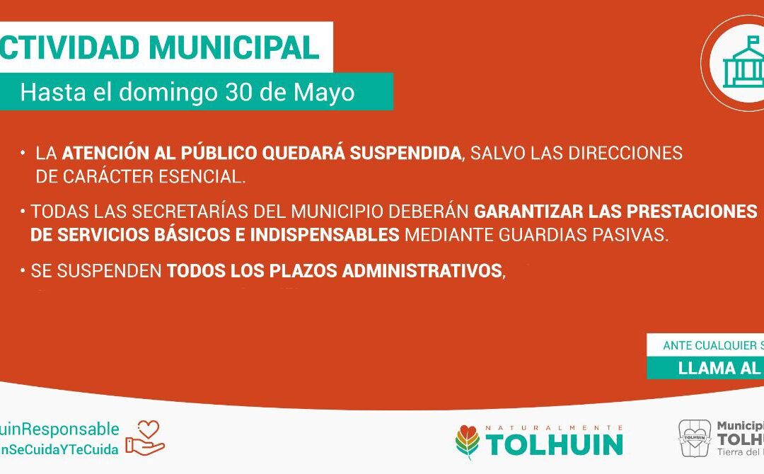 COMUNICADO DEL MUNICIPIO DE TOLHUIN.-