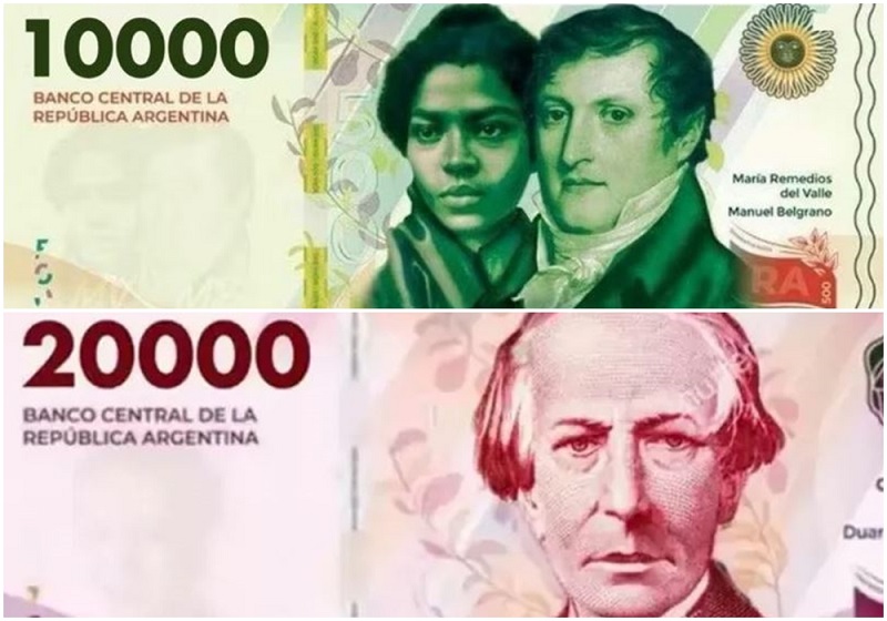 LOS BILLETES DE $10.000 COMENZARÁN A CIRCULAR EN MAYO Y LOS DE $20.000 A FIN DE AÑO.